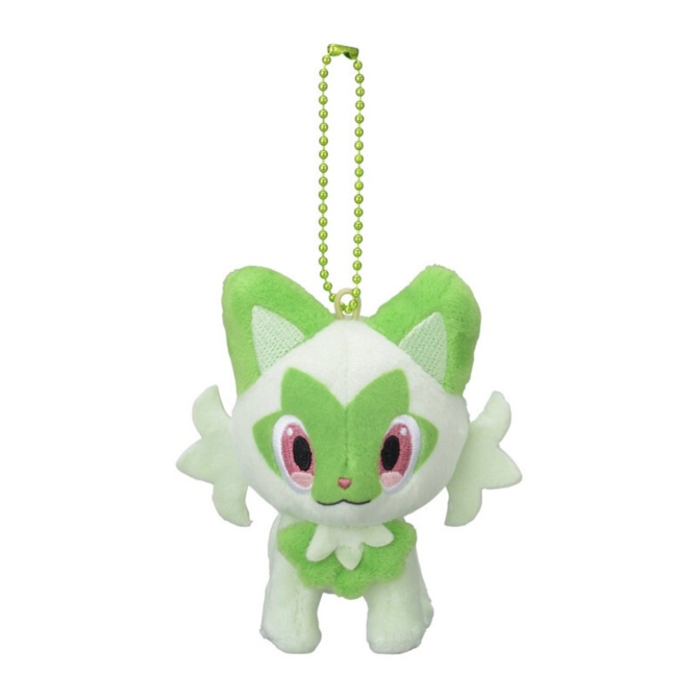 BNWT Japan 10cm Pokemon Center Original Sprigatito Plush Keychain hanger